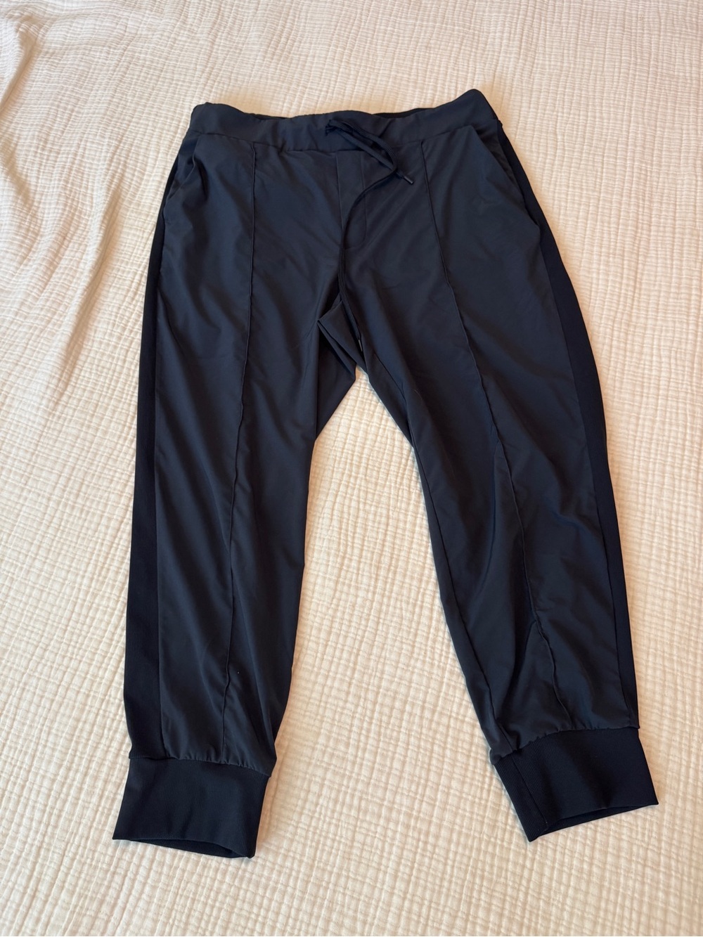 Zella Black Women's Jogger Pants with Ribbed Cuffs